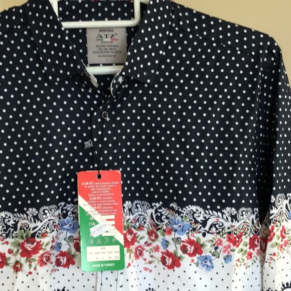 Polka dot print dress shirt - Picture 2 of 4